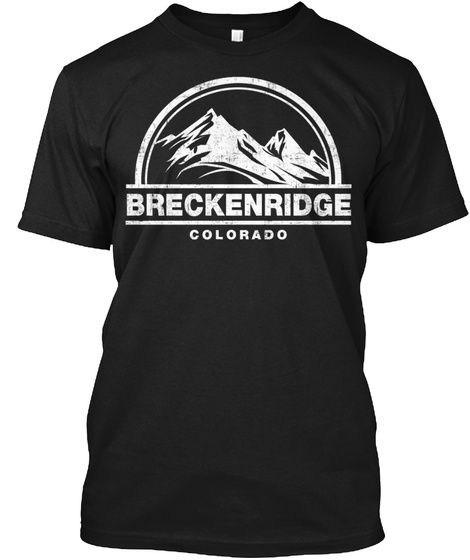 Breckenridge Colorado Black T-Shirt Front