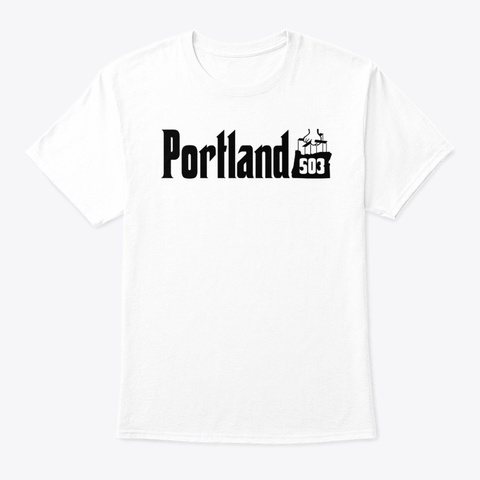 503 Portland Oregon White T-Shirt Front