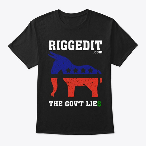 Riggedit.Com Gear Black T-Shirt Front