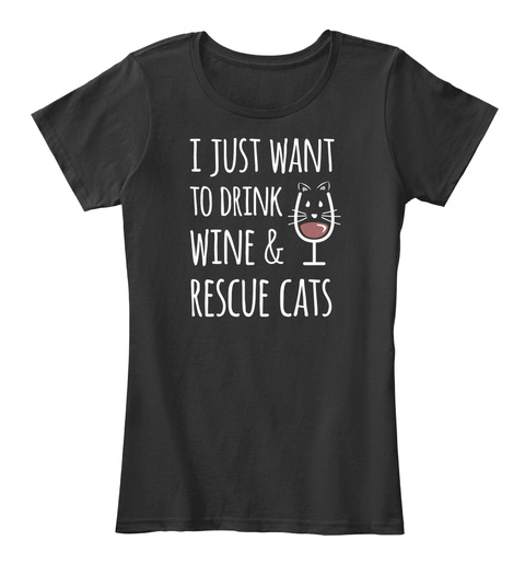Cat Wine Lover Adopt Rescue Cats Gift