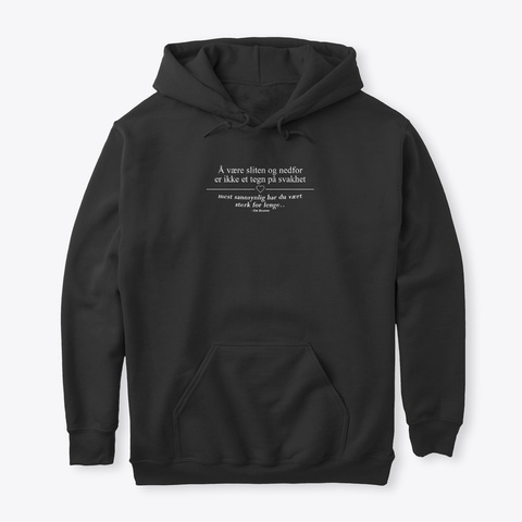 Ole Brumm Quote Black T-Shirt Front