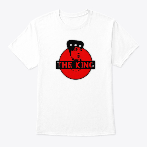 The King On Gymnastics Gloves White T-Shirt Front