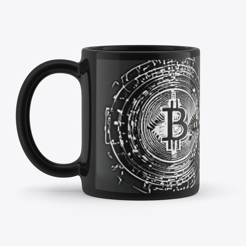 Bitcoin Q Black Mug
