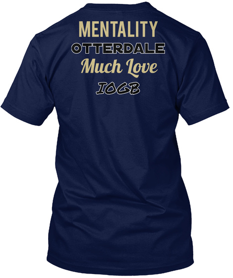 Mentality Otterdale Much Love Iogb Navy T-Shirt Back