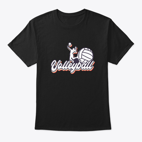 Volleyball  70 Th Black Camiseta Front