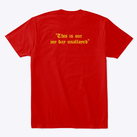 Yeoman Merch Classic Red T-Shirt Back