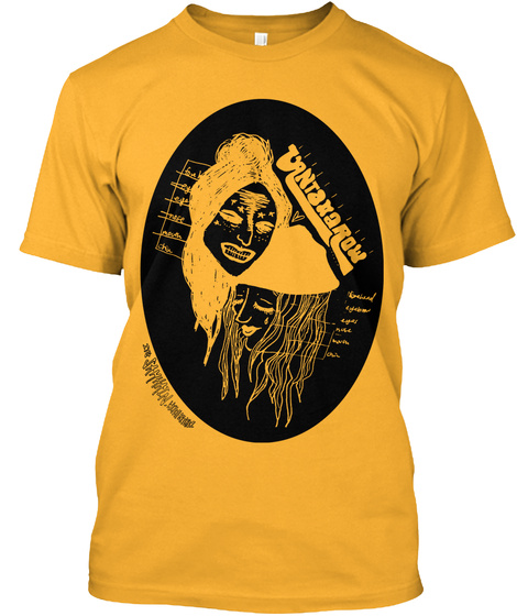 Vantana Row Samhain Tee (Org/Blk) Gold T-Shirt Front