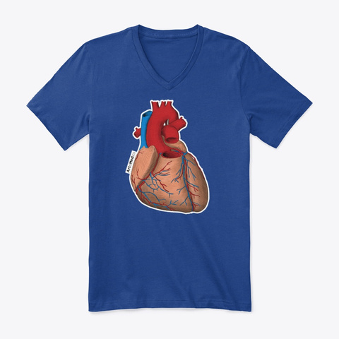 Heart And Great Vessels True Royal T-Shirt Front