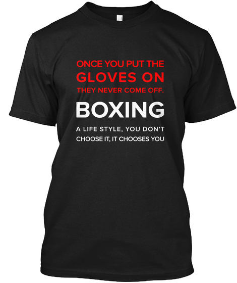 Boxing Lovers 2017 Black T-Shirt Front