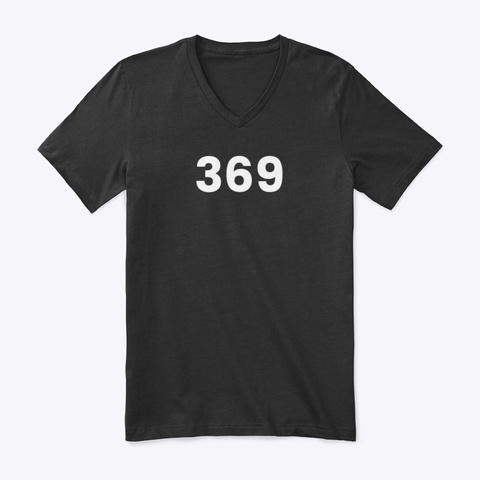 T Shirt: 369 Black T-Shirt Front