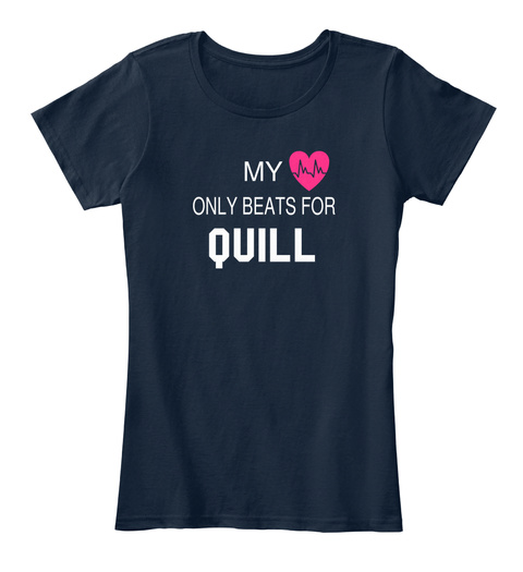 My Only Beats For Quill New Navy T-Shirt Front