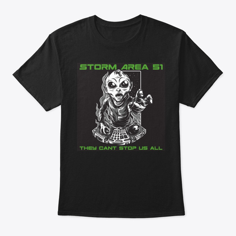They Can't Stop Us All Black T-Shirt Front