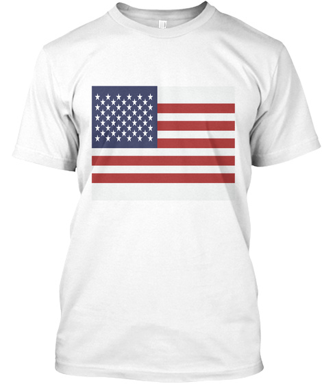 White Usa Flag Products from Funny USA Flag T-shirts