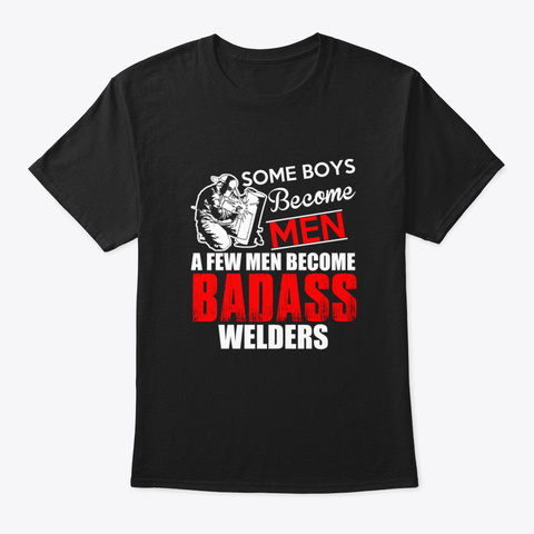 Badass Welders Black áo T-Shirt Front