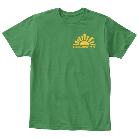 Established 1978 Kelly Green  T-Shirt Front