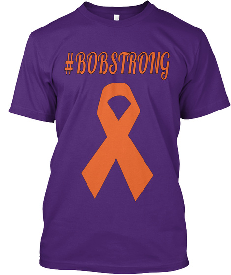 #Bobstrong Purple T-Shirt Front