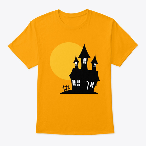 Is This Witches House Under The Full Gold T-Shirt Front