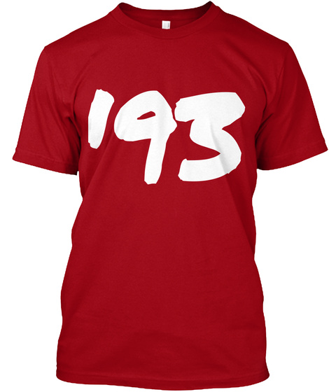 '93 Deep Red T-Shirt Front