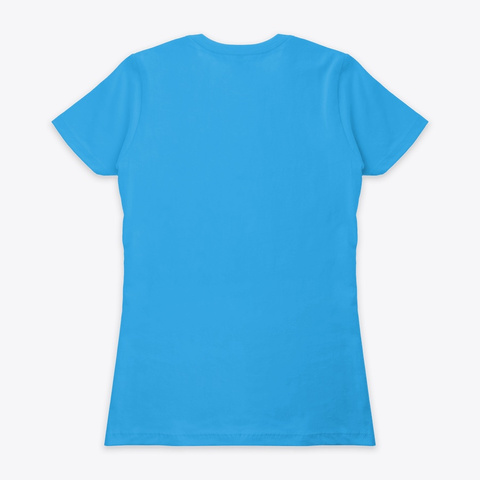 Grandma Got Run Over By A Vaccuum Turquoise T-Shirt Back
