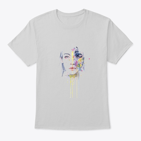 Girl Art Light Steel T-Shirt Front