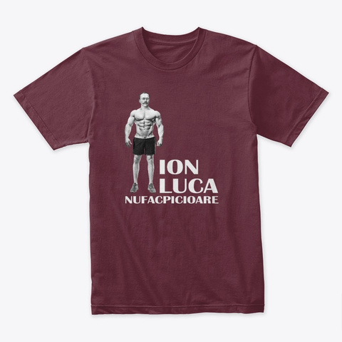 Ion Luca Nufacpicioare Maroon T-Shirt Front