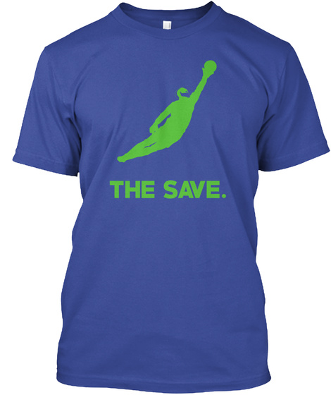 The Save. Deep Royal T-Shirt Front