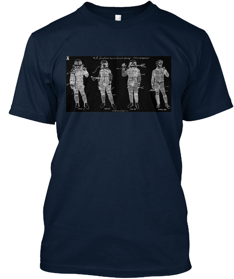 Pacific Spaceflight New Navy T-Shirt Front