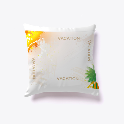 Vacation White T-Shirt Front