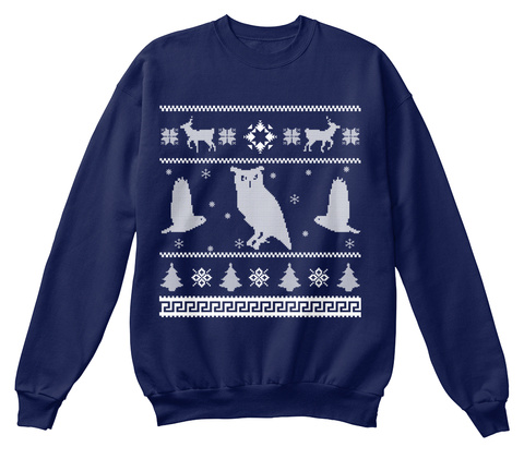 Owl Ugly Christmas Xmas Sweater