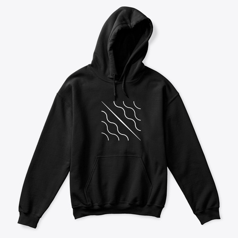 Hoodie: Chladni Plate Black T-Shirt Front