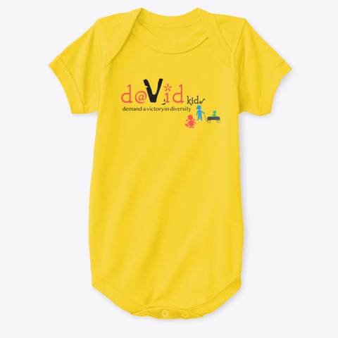 D@Vid Onesies  Yellow  T-Shirt Front