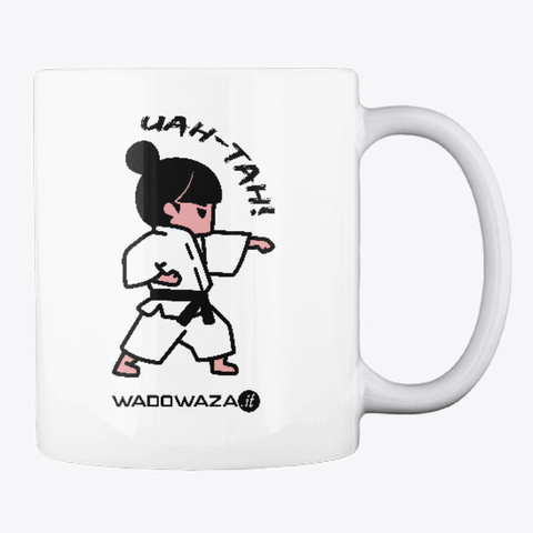 Uah Tah! By Wadowaza   For Ladies White Maglietta Back