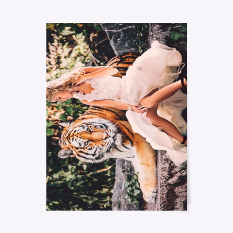 Canvas Tigers Decorative Posters Prints Standard T-Shirt Front