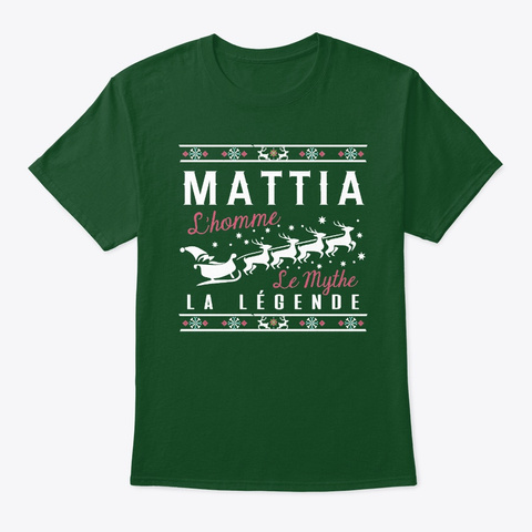 Christmas Gift Mattia La Légende Deep Forest T-Shirt Front
