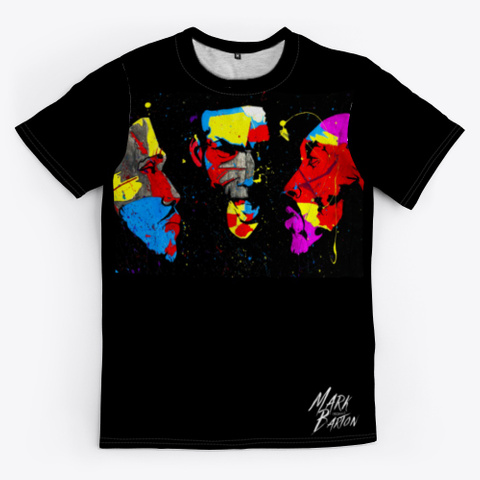 "Legends" Og Art Tee By Mark Barton Black T-Shirt Front