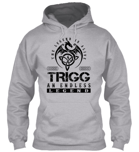 Trigg   Legends Alive Sport Grey T-Shirt Front