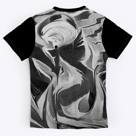 T Shirt: Abstract World Black T-Shirt Back