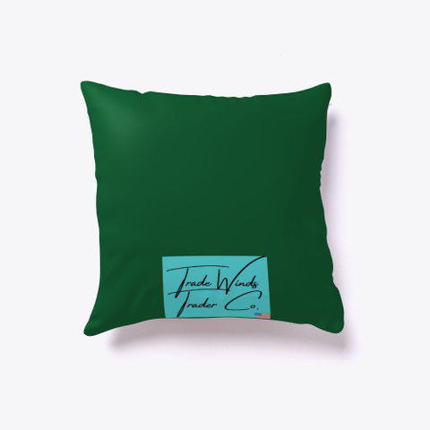 Paradise Pillow Collection   Palm Branch Dark Green T-Shirt Back