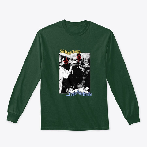 Halloween Special: Crisis Longsleeve Forest Green Camiseta Front