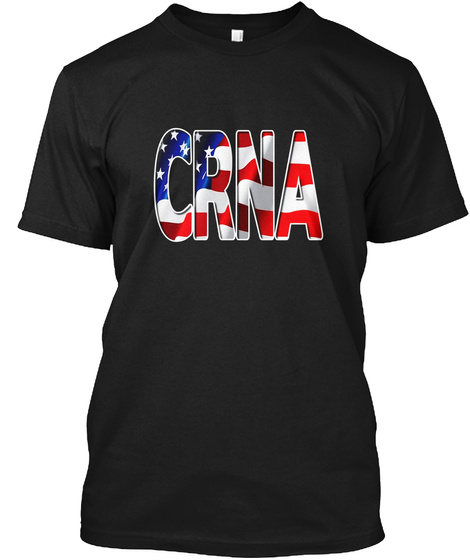 Nurses USA Flag CRNA Patriotic T-Shirt Unisex Tshirt
