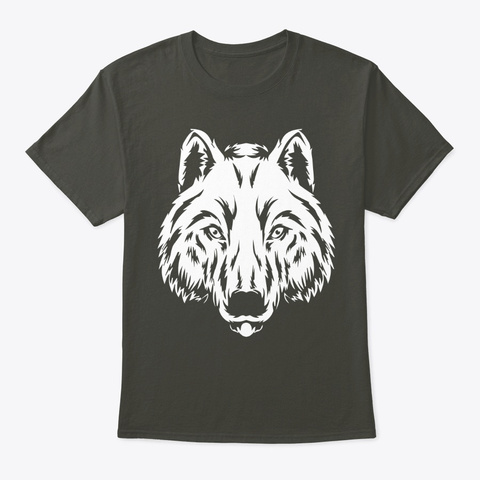 Graphic Wolf Smoke Gray T-Shirt Front