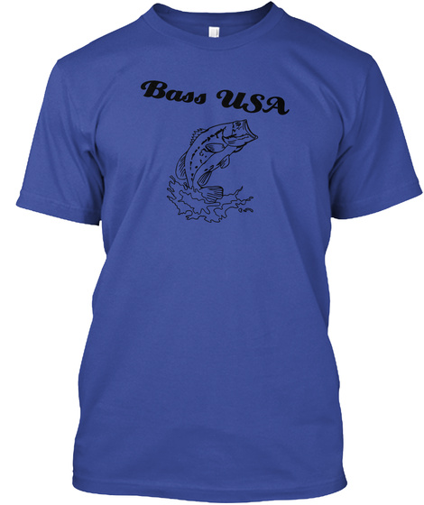 Bass Usa Deep Royal T-Shirt Front