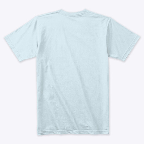 Disappointed Dolphin  Light Blue T-Shirt Back
