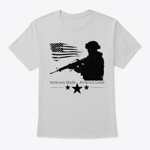 Vmag Flag And Soldier Light Steel T-Shirt Front