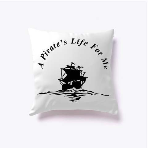 Pirate Pillow White T-Shirt Front