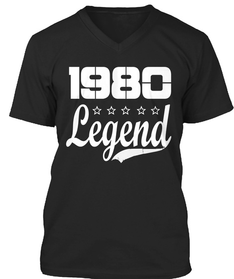 1980 Legend Black T-Shirt Front