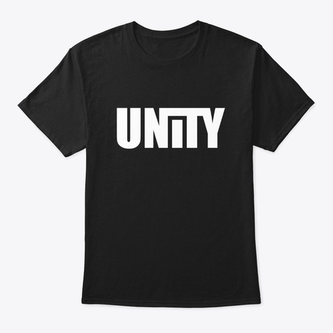 Unity Statement Black T-Shirt Front