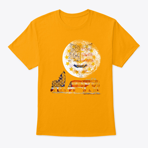Wolf Pack Road Island Gold T-Shirt Front
