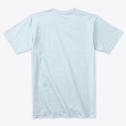 Holiday T Shirt Material Design Light Blue T-Shirt Back