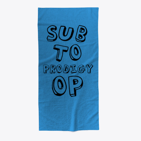 Prodigy Op Beach Towel  Summer 2019 2020 Denim Blue T-Shirt Front